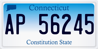 CT license plate AP56245