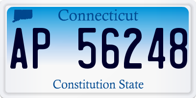 CT license plate AP56248