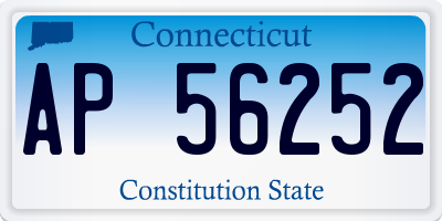 CT license plate AP56252