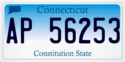 CT license plate AP56253