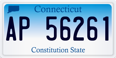 CT license plate AP56261