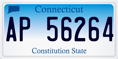 CT license plate AP56264