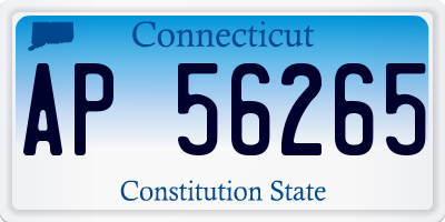 CT license plate AP56265