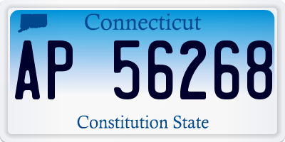 CT license plate AP56268