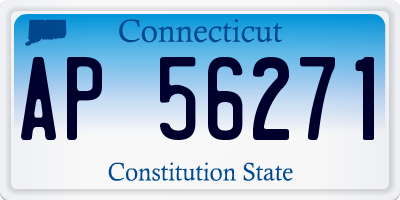 CT license plate AP56271