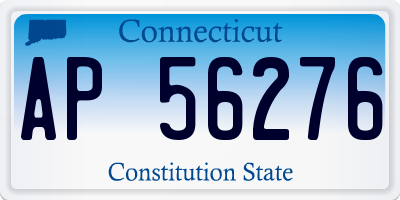 CT license plate AP56276