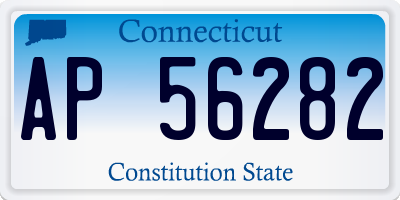 CT license plate AP56282