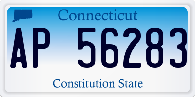 CT license plate AP56283