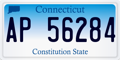 CT license plate AP56284