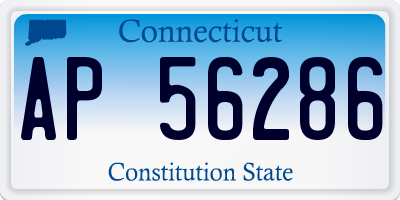 CT license plate AP56286