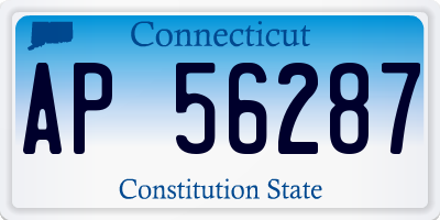 CT license plate AP56287