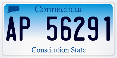 CT license plate AP56291
