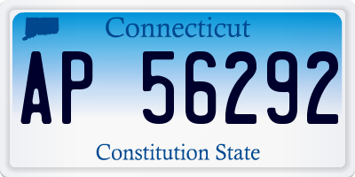 CT license plate AP56292