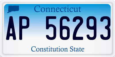 CT license plate AP56293