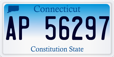 CT license plate AP56297