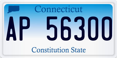 CT license plate AP56300