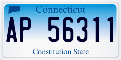 CT license plate AP56311