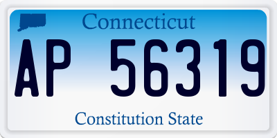 CT license plate AP56319