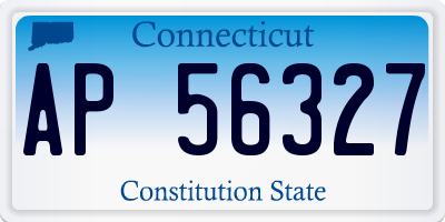 CT license plate AP56327