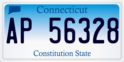 CT license plate AP56328
