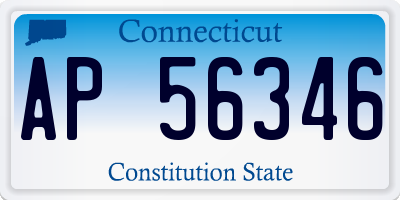 CT license plate AP56346