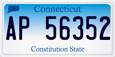 CT license plate AP56352