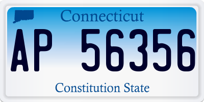 CT license plate AP56356
