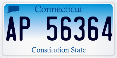 CT license plate AP56364