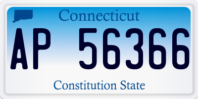 CT license plate AP56366