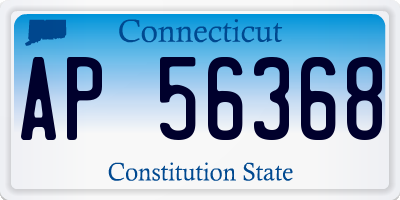 CT license plate AP56368