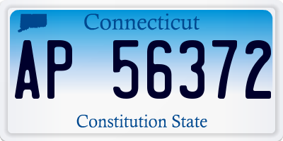 CT license plate AP56372