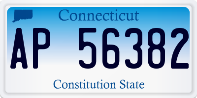 CT license plate AP56382