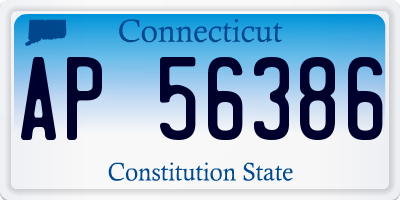 CT license plate AP56386