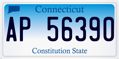 CT license plate AP56390