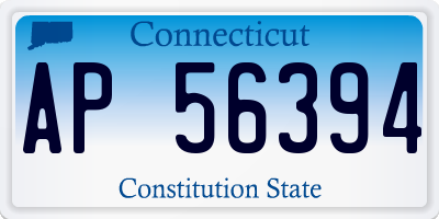 CT license plate AP56394