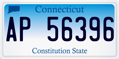 CT license plate AP56396