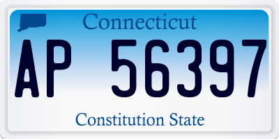 CT license plate AP56397
