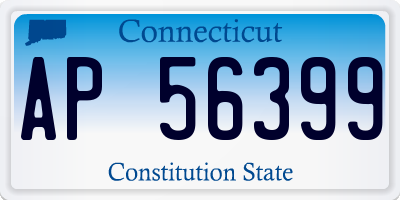 CT license plate AP56399