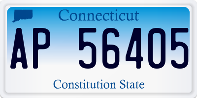 CT license plate AP56405