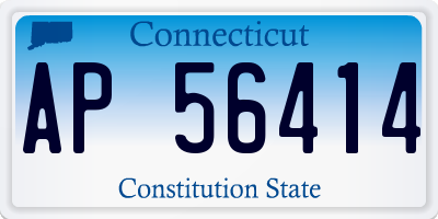 CT license plate AP56414