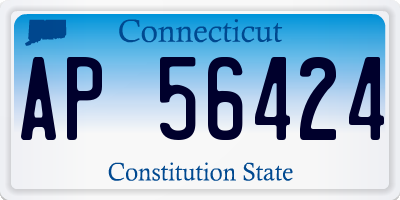 CT license plate AP56424