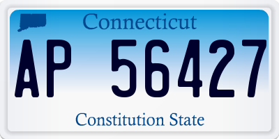 CT license plate AP56427