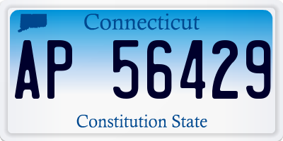 CT license plate AP56429