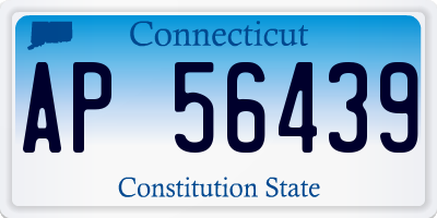 CT license plate AP56439