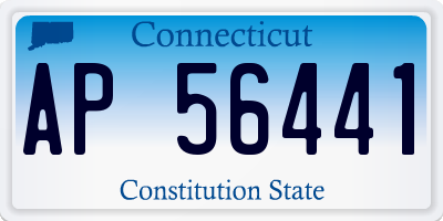 CT license plate AP56441