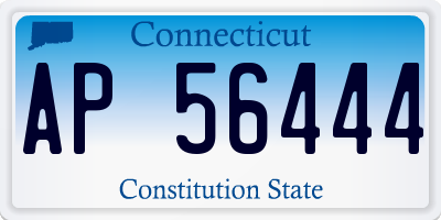 CT license plate AP56444