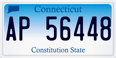 CT license plate AP56448