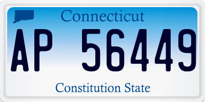 CT license plate AP56449