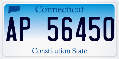 CT license plate AP56450