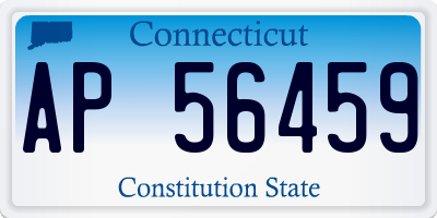 CT license plate AP56459